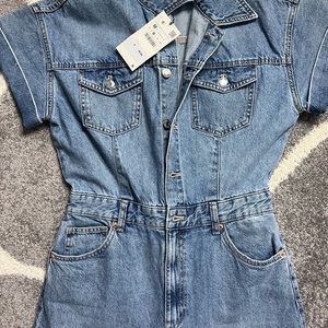 Zara denim jumpsuit